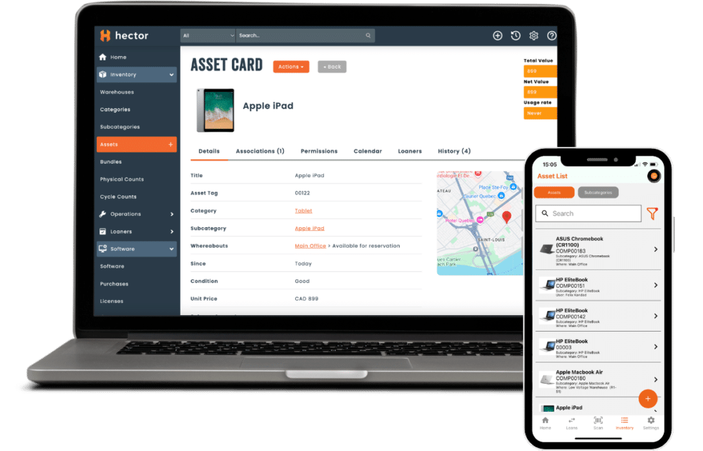 asset card IT management