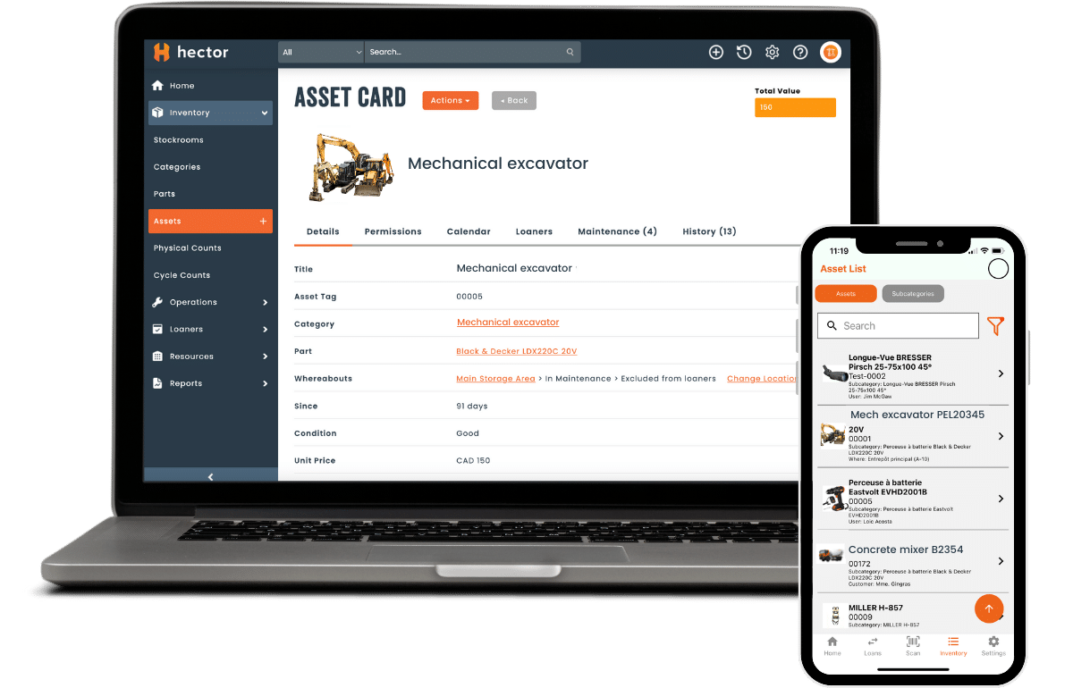 hector construction asset management software