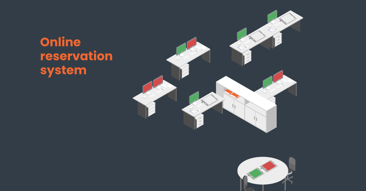 Reservation system that allows to see if a workstation with a computer is available or not