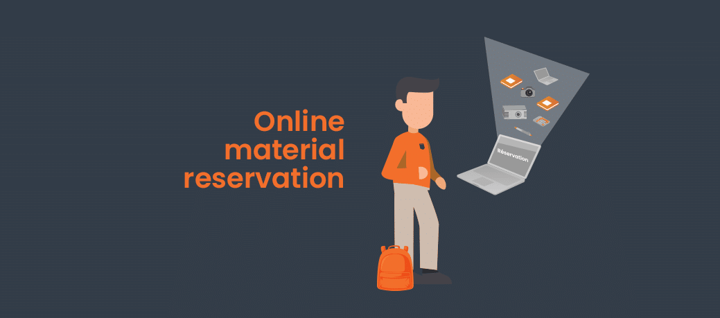 Online materiel reservation and loans